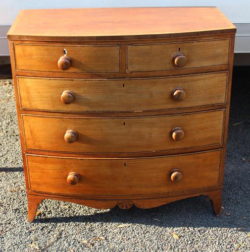 1900s Quality Mahogany Chest of Drawers with Inlay (1 of 4)