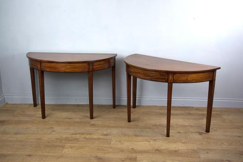 Stunning Pair of Georgian Mahogany Console Tables (1 of 3)