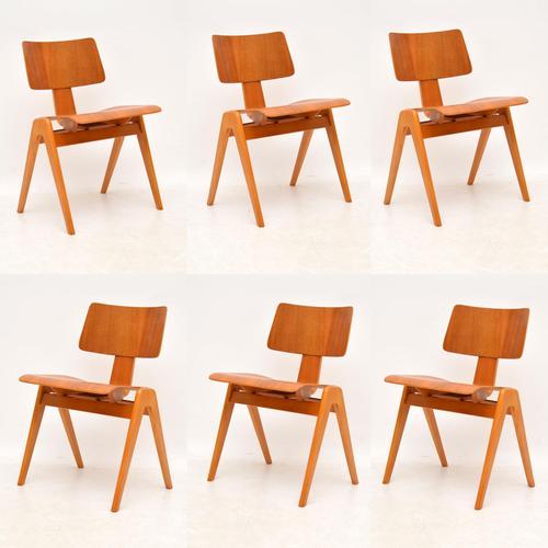 1950’s Set of 6 Robin Day Hillestak Dining Chairs for Hille (1 of 8)