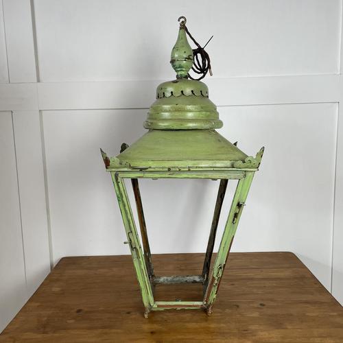 Victorian Copper Painted Lantern (1 of 6)