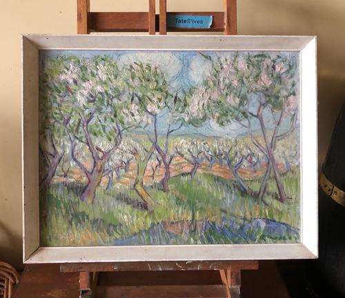 Impressionist Artist Gaussen - Oil on Board - Olive Trees c.1945 (1 of 9)