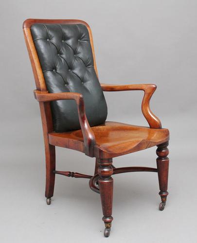 19th Century Heals of London library chair (1 of 10) 19th Century Heals of London library chair (1 of 10)