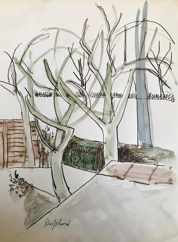 Original watercolour 'autumn trees' by Toby Horne Shepherd 1909-1993. Signed. c.1970 (1 of 1) Original watercolour 'autumn trees' by Toby Horne Shepherd 1909-1993. Signed. c.1970 (1 of 1)