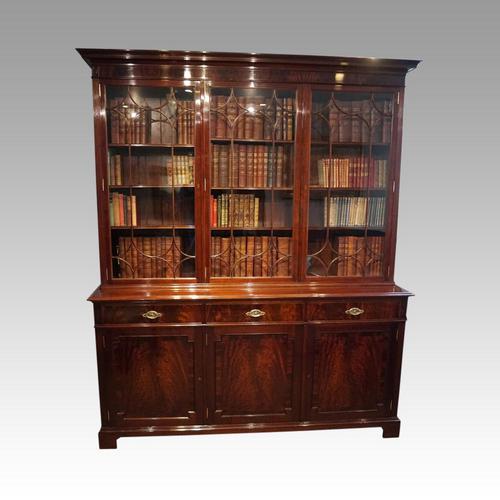 Edwardian Mahogany Library Bookcase (1 of 20)