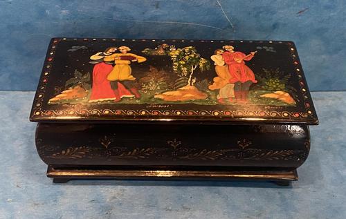 19th Century Russian Painted Papier-mâché Box (1 of 12) 19th Century Russian Painted Papier-mâché Box (1 of 12)