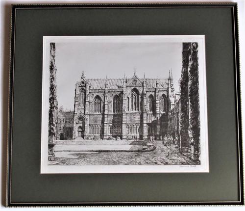 Francis Dodd (British) Original 1937 Print, Keble College Oxford (1 of 7)