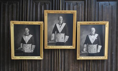 Set of Three Masonic Photographs (1 of 6)