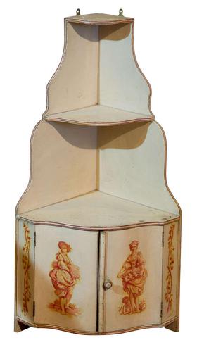 A Painted French Corner Cabinet c1900 (1 of 5) A Painted French Corner Cabinet c1900 (1 of 5)