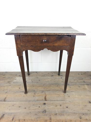 Georgian Oak Single Drawer Side Table (1 of 16) Georgian Oak Single Drawer Side Table (1 of 16)