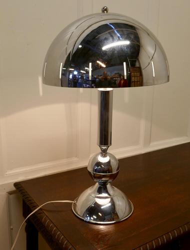 Large French Chrome Retro Style Table Lamp (1 of 6) Large French Chrome Retro Style Table Lamp (1 of 6)