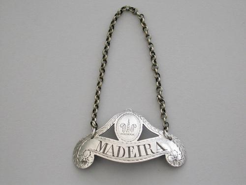 George III Silver Wine Label 'madeira', By Phipps & Robinson, London, C1790 (1 of 6)