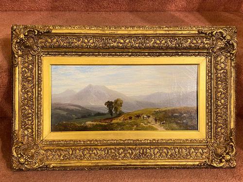 Framed Oil on Canvas – “The Drover” by George Shalders (1 of 5)