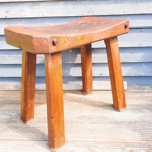 18th Century Elm & Oak Butchers Block (1 of 6)