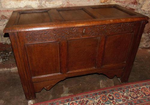 Jacobean Paneled Oak Coffer (1 of 7)