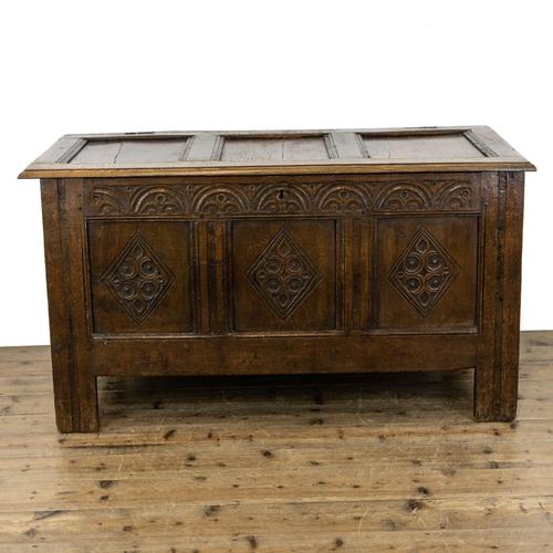Early 18th Century Carved Oak Coffer (1 of 10) Early 18th Century Carved Oak Coffer (1 of 10)