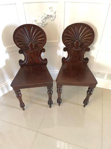 Pair of Antique Victorian Quality Carved Mahogany Hall Chairs (1 of 8) Pair of Antique Victorian Quality Carved Mahogany Hall Chairs (1 of 8)