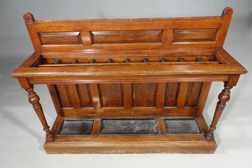 Fine Late 19th Century Country House Oak Hall or Stick Stand (1 of 5) Fine Late 19th Century Country House Oak Hall or Stick Stand (1 of 5)