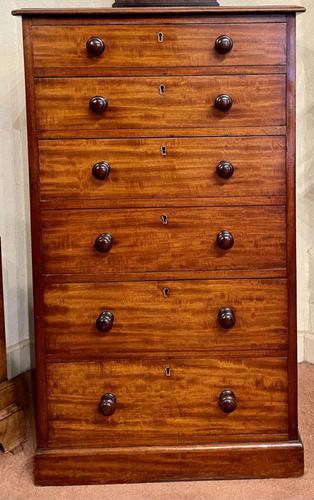 Early 19th Century Solid Mahogany Tall Chest of Drawers by Heal & Son (1 of 6)