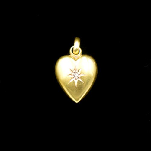 Antique Diamond Star 15ct 15K Yellow Gold Heart Pendant Charm (1 of 9) Antique Diamond Star 15ct 15K Yellow Gold Heart Pendant Charm (1 of 9)