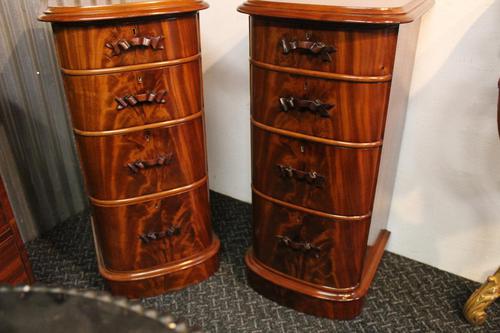 Mahogany Bedside Chests (1 of 6)