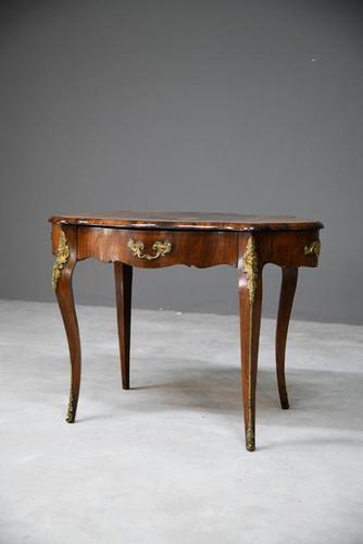 French Inlaid Walnut Centre Table (1 of 12)