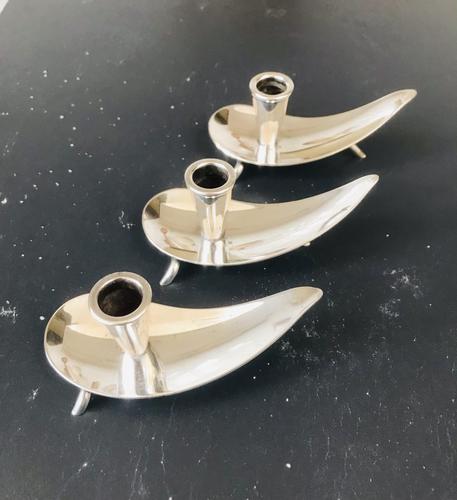 3 x Carl Christiansen Danish Candle Holders (1 of 6) 3 x Carl Christiansen Danish Candle Holders (1 of 6)