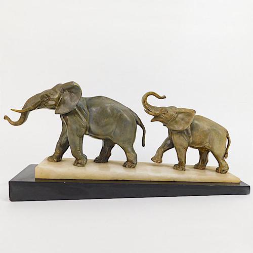 Spelter Elephant Group (1 of 8) Spelter Elephant Group (1 of 8)