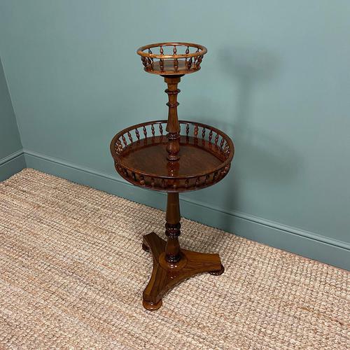 Victorian Rosewood Circular Antique Occasional Table (1 of 7)