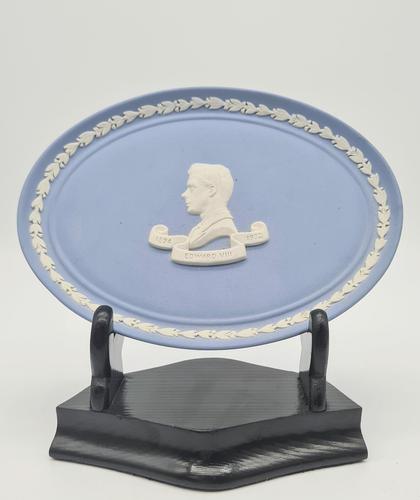 Edward VIII Wedgwood Jasperware Blue Oval Dish / Plate (1 of 6) Edward VIII Wedgwood Jasperware Blue Oval Dish / Plate (1 of 6)