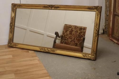 Large French Rectangular Gilt Mirror (1 of 5)