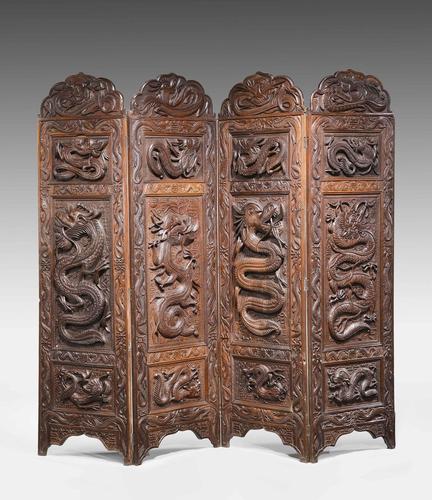 19th Century Carved Eastern Screen (1 of 9) 19th Century Carved Eastern Screen (1 of 9)