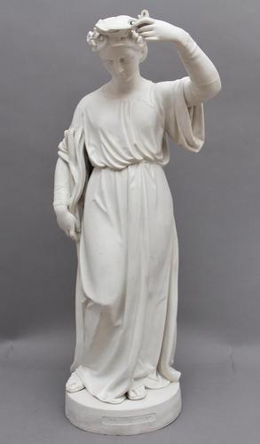 19th Century Parian Figure of the Lady with the Lamp (1 of 9) 19th Century Parian Figure of the Lady with the Lamp (1 of 9)