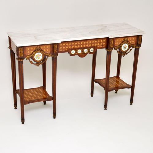 Antique French Marble Top Console Table (1 of 11) Antique French Marble Top Console Table (1 of 11)