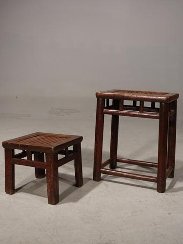 Pair of Similar Late 19th Century Chinese Hardwood Stools (1 of 5) Pair of Similar Late 19th Century Chinese Hardwood Stools (1 of 5)