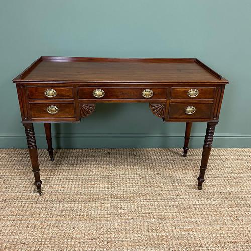 Superb Quality Regency Mahogany Antique Writing Table (1 of 6)