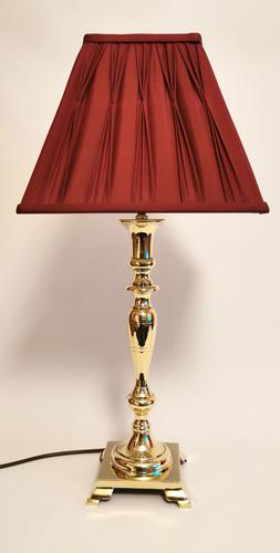 Large Decorative Vintage Brass Table Lamp 1950s (1 of 6)