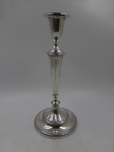 Antique George III Silver Candlestick Sheffield 1795 (1 of 8)