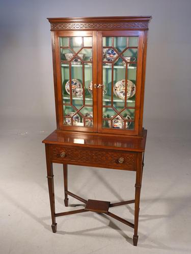 Elegant Edwardian Period Display Cabinet / Bookcase (1 of 5) Elegant Edwardian Period Display Cabinet / Bookcase (1 of 5)