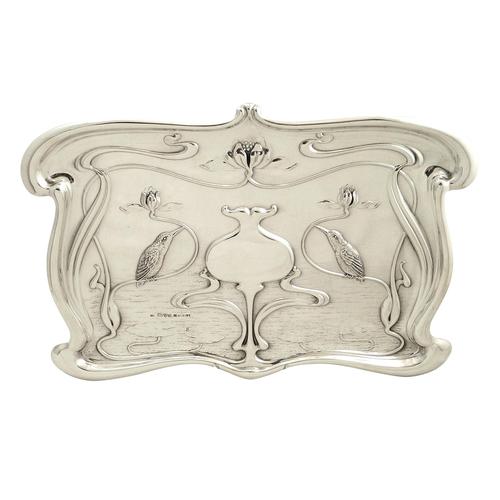 Antique Art Nouveau Sterling Silver Kingfisher Bird Dressing Tray 1903 (1 of 9) Antique Art Nouveau Sterling Silver Kingfisher Bird Dressing Tray 1903 (1 of 9)
