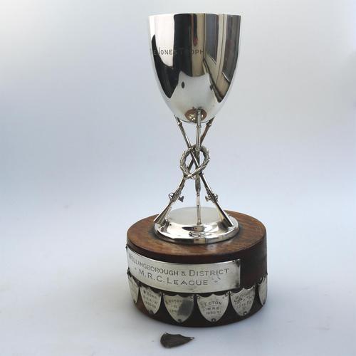 Sporting Antiques : Large Novelty Silver Plate Shooting Trophy The Jones 1940-50 (1 of 8)