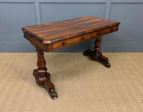 Early Victorian Rosewood Library Table (1 of 15)