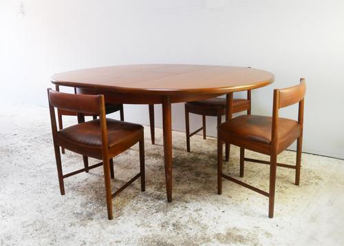 1970’s G Plan mid century extending dining table and 4 dining chairs (1 of 6)