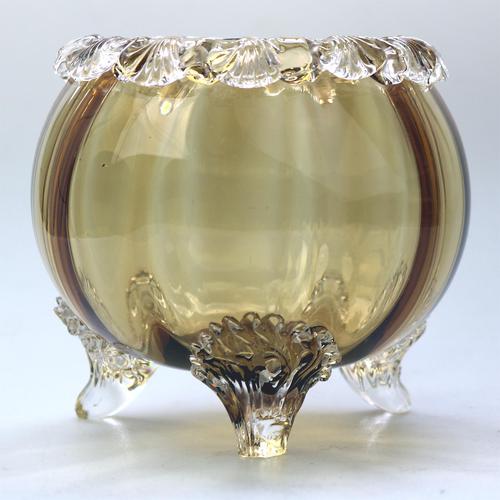 Substantial Venetian Art Glass Hand Blown Bowl Probably Murano - Early 20th Century (1 of 5)