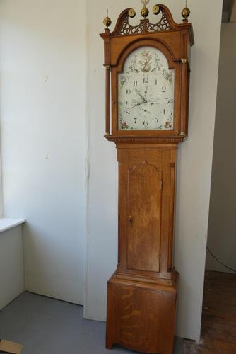 19th Century Oak Longcase Clock Wooler (1 of 13)