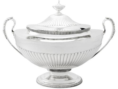Sterling Silver Soup Tureen - Adams Style - Antique Victorian (1 of 12) Sterling Silver Soup Tureen - Adams Style - Antique Victorian (1 of 12)