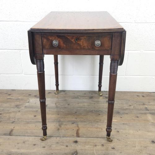 Small Antique Georgian Mahogany Pembroke Table (1 of 11)