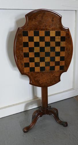 19th Century Inlaid Burr Walnut, Games Table (1 of 9) 19th Century Inlaid Burr Walnut, Games Table (1 of 9)