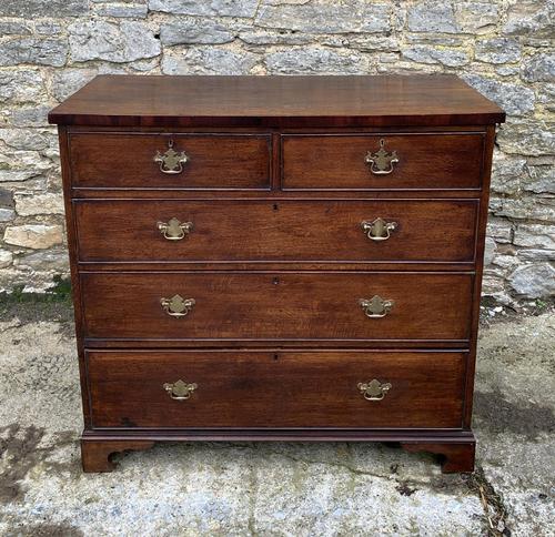Antique Oak Chest of Drawers with Crossbanded Edge (1 of 17) Antique Oak Chest of Drawers with Crossbanded Edge (1 of 17)