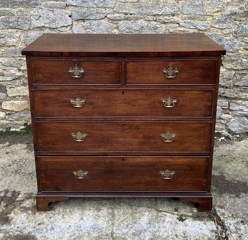 Antique Oak Chest of Drawers with Crossbanded Edge (1 of 17)