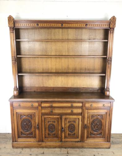 Early 20th Century Antique Oak Dresser (1 of 16)